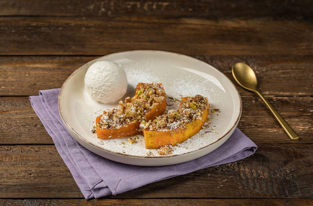 Фото Десерт запеченная тыква